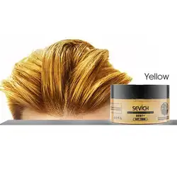Цветной воск для волос краситель одноразовая формовочная паста для волос текстуризатор воск продукты для укладки волос отбеливатель