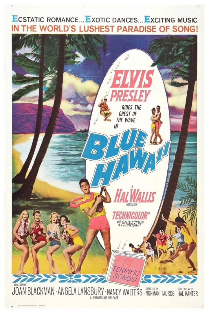 1760 Elvis - Blue Hawaii Classic Movie-Light Canvas Decoration Wall Sticker Silk Art Poster