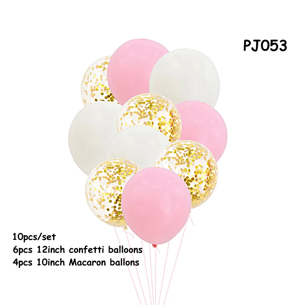 1st на день рождения воздушные шары синий розовый Фольга воздушный шар для Бэйби Шауэр Globos наряд для первого дня рождения украшение для маленьких девочек комплект с рисунком динозавра шарики для вечеринок - Цвет: PJ053