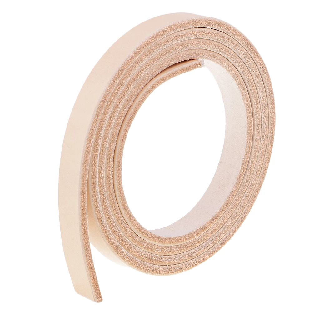 100-135cm Long Natural Genuine Leather Strap Strips for Leathercraft Accessories