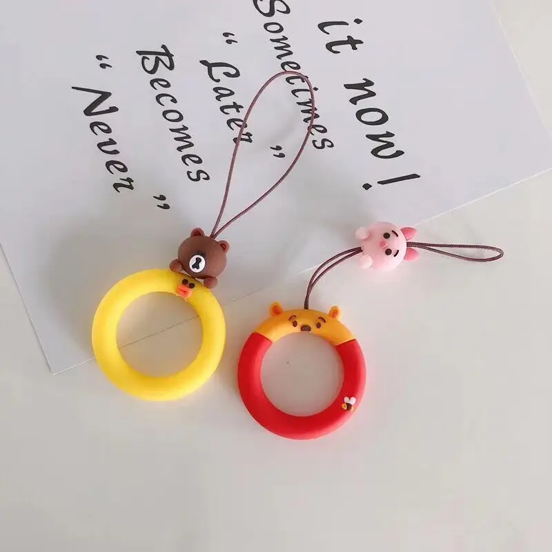 Универсальный мультфильм животных кукла кольцо мобильный телефон USB