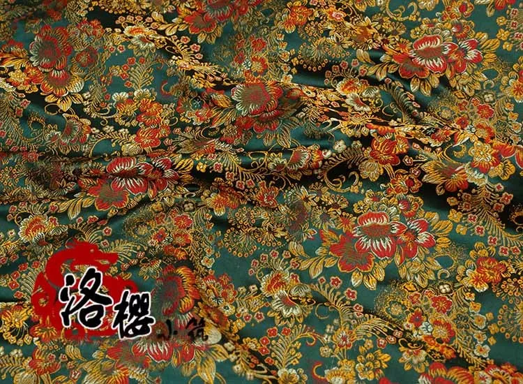 Ширина 29 дюймов китайский древний костюм платье Детская одежда кимоно Cos шелковый атлас шитье жаккардовая парча ткань