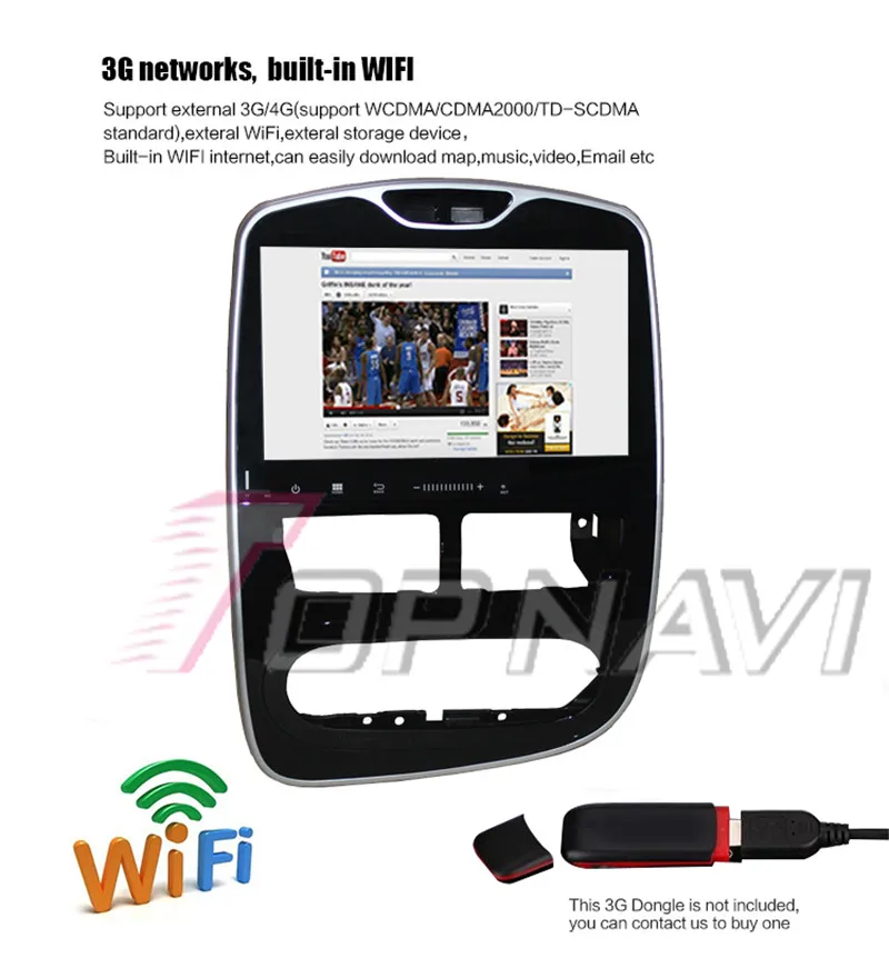 2 din car radio gps navigation android  car audio For Renault Cilo 2015