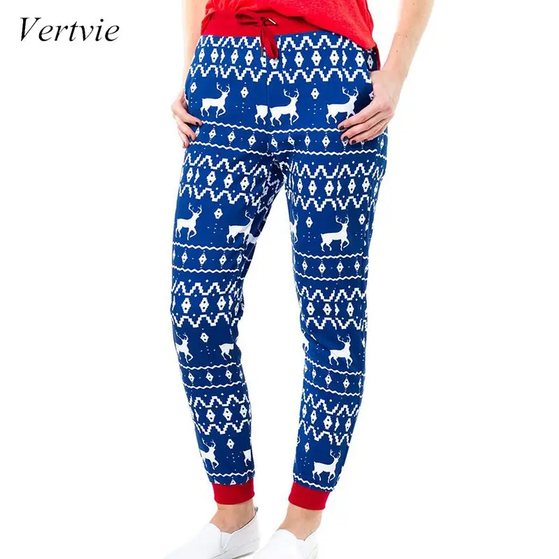 

Vertvie 2019 Women Comfy Jogger Pants Christmas Pants Plaid Casual Loose Elastic Sport Yoga Workout Pants 2019 Gym Leggings