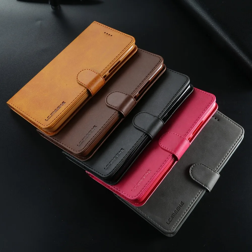 Чехол-книжка для Xiaomi Redmi 7, кожаный чехол-бумажник, чехол для телефона Redmi 7, роскошный чехол со слотом для карт, подставка, откидная крышка