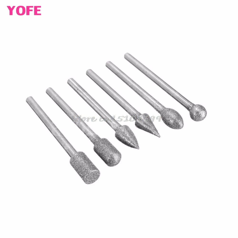 Mèche de meulage pour accessoire Dremel, tête en T ultra-fine, tige montée  sur diamant, pierre pointue, diversifier, sculpter, polir, graver, 10 Tan,  2.35mm - AliExpress