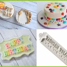 Помадка торт сухой Перт силиконовые формы окружающие украшения письма с поздравлениями с днем рождения