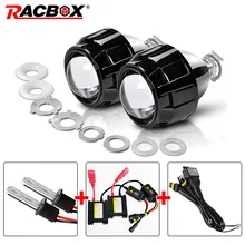 RACBOX 35W 2.5 Inch LHD RHD Bi-xenon HID Projector Lens H4 H7 Auto Headlight Set 4300K 6000K 8000K For Retrofit Car Headlight