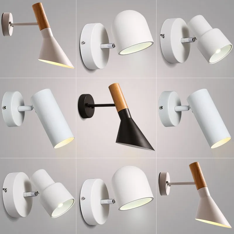

Simple creative wall light led bedroom bedside decoration Nordic designer living room corridor hotel wall lamps Holtel Corridor
