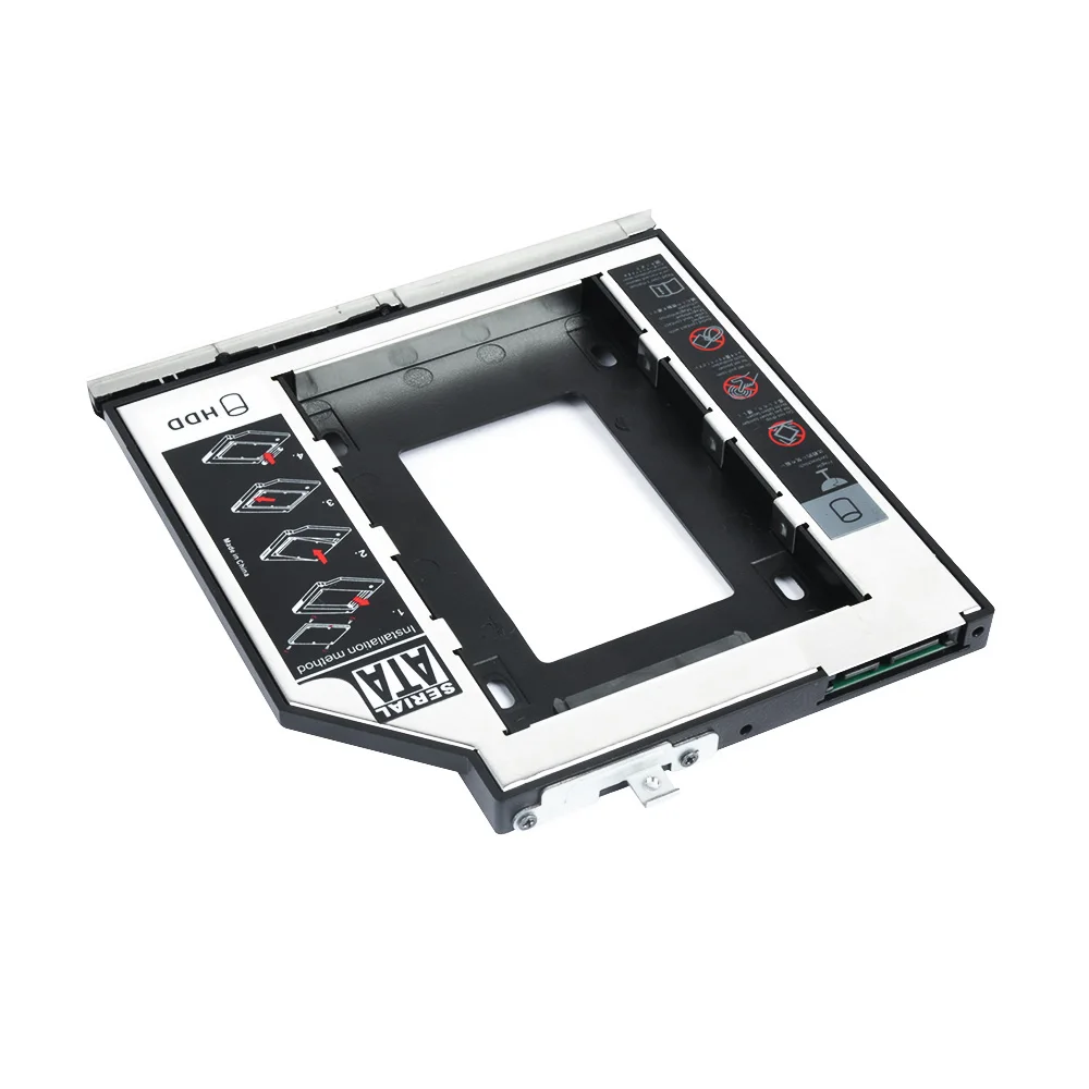 DeepFox SATA 3,0 9,5 мм 2nd HDD Caddy для 2,5 ''SSD жесткий диск Корпус для ноутбука HP2560 DVD-rom CD rom optibay