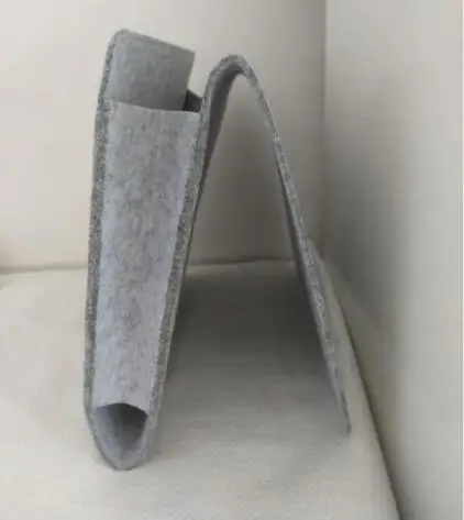 

Christmas Grey Bed Storage Pockets Felt Bedside Hanging Storage Organizer Holder with 1 Inner Pockets for Bed Table Sofa