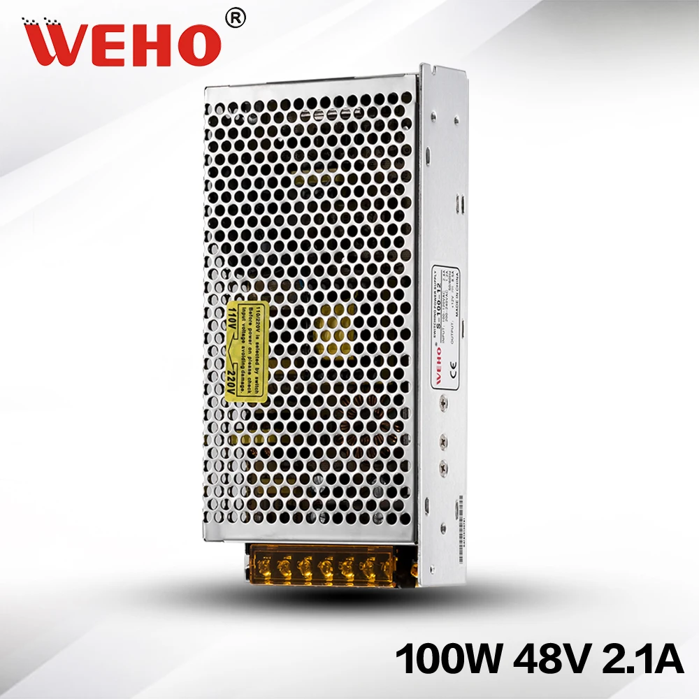 

(S-100-48) IP20 Constant voltage AC to DC SMPS 48v 100w led switching power supply