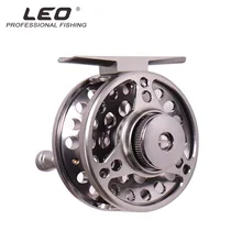 LEO алюминиевый сплав ЧПУ подшипник 2+ 1BB Веерообразный паз лед муха Рыболовная катушка колеса Carretilha de pesca baitcasing molinete катушка