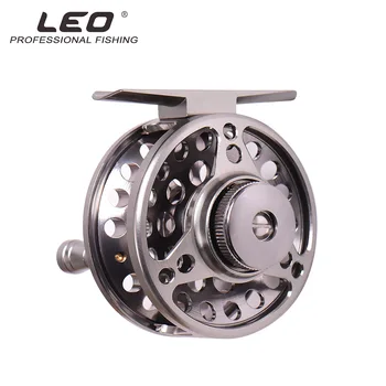 

LEO aluminum alloy CNC bearing 2+1BB fan-shaped groove ice fly fishing Reel Wheel Carretilha de pesca baitcasting molinete reel