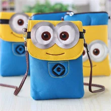 Ladies Leather Purse For Women Cute Minion Despicable Me Wallets Brand Design High Quality Children’s Purse Minion Phone Bag