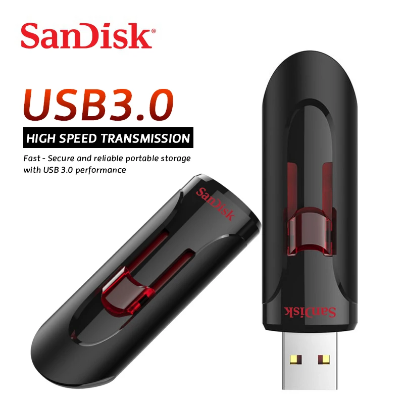 Новый 2019 SANDISK 100% оригинальный USB флэш 16 ГБ 32 64 128 SDHC/SDXC Высокое скорость USB 3,0 Memory Stick ручка накопители бесплатная доставка