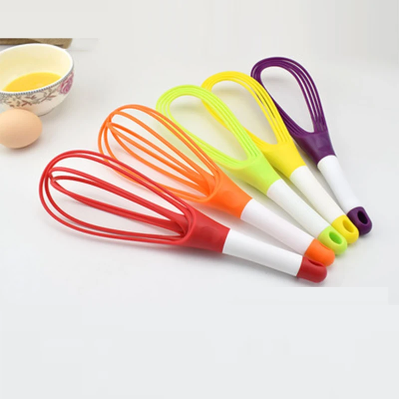 Creative Rotating Folding Manual Eggbeater Kitchen Baking tool Manual Egg Beater Blender Cake Baking Tools Random delivery 34