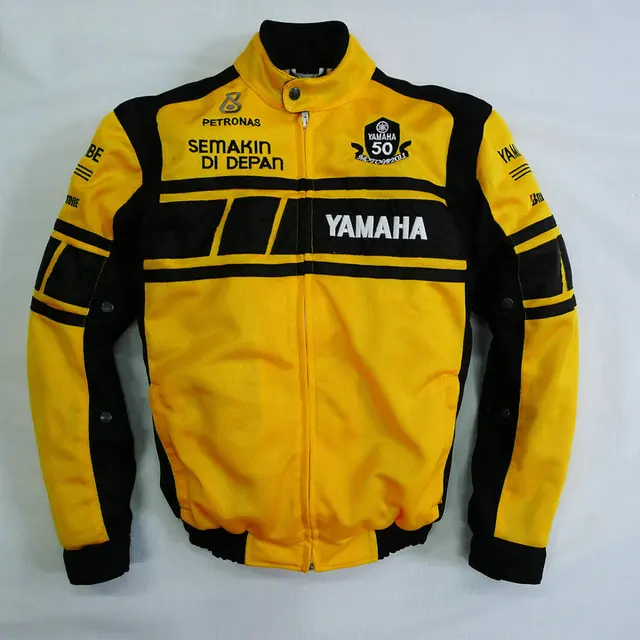MOTOGP 50 aniversario chaqueta para YAMAHA Racing Team motocicleta verano  malla transpirable chaqueta con 5 equipo de protección|Chaquetas| -  AliExpress