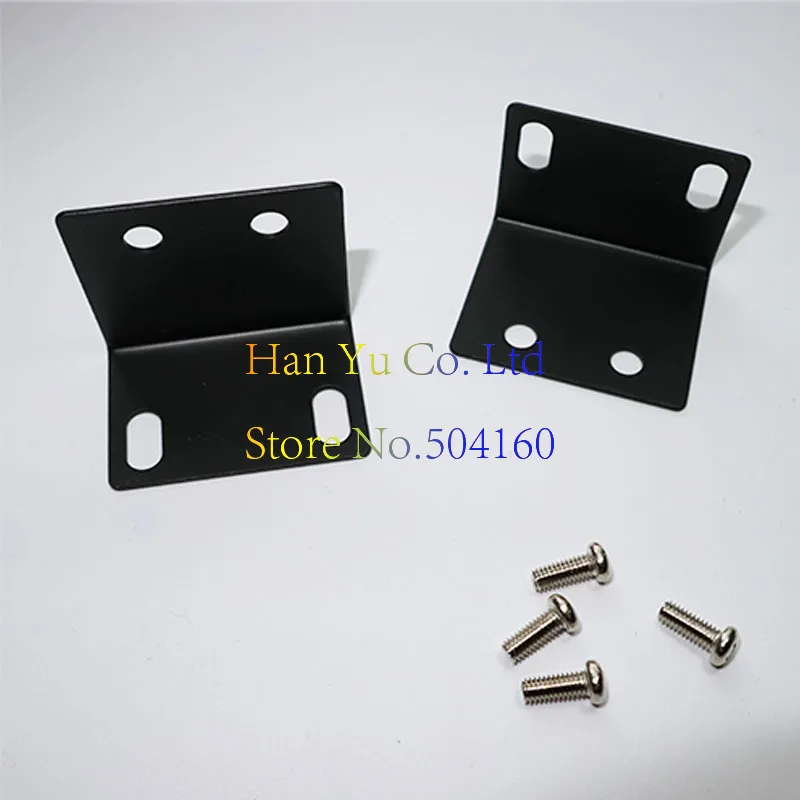 

Wireless Microphone Accessories Receiver Rack Ear 1U Cabinet Corner Bracket Universal L Type (Metal Material)
