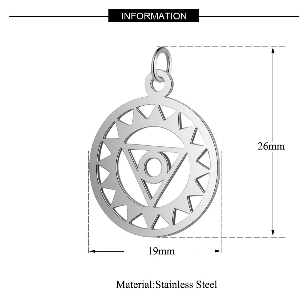 5 шт. 7 Чакра Лотос Йога кулон нержавеющая сталь Настоящее 316 сталь DIY ааааа качественные подвески