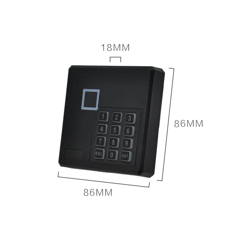 

Wiegand 26 bits uniform interface keypad access control card reader for MF IC card type 13.56Mhz