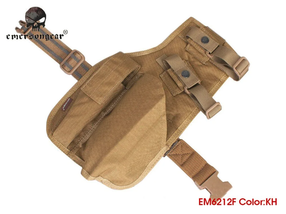 EMERSON MP7 Тактический ног кобура Emersongear стреляющий пистолета падения Чехол Мультикам Камо EM6212 пистолет левой и правой руки 8 цветов