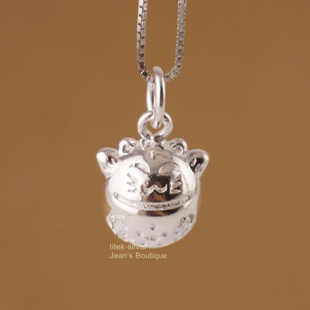 Подвеска Манеки неко из стерлингового серебра с котом удачи а2210|silver cat|sterling