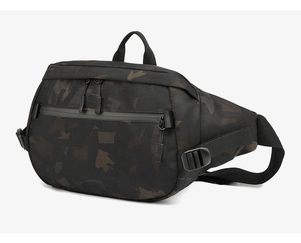 OZUKO, мужская повседневная поясная сумка, водонепроницаемая, поясная сумка, мужская сумка на ремне, сумка для телефона, сумки для подростков, дорожная поясная сумка, нагрудная сумка