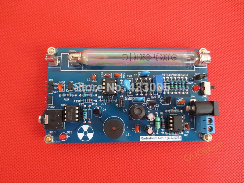 Free Shipping Assembled DIY Geiger Counter Kit; Nuclear Radiation Detector;GM Tube