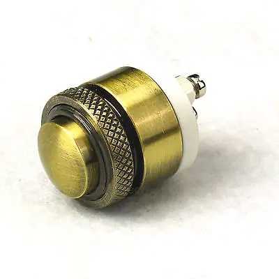 16mm Momentary Round Brass Metal Push Button Door Bell Switch 36VDC//2A Max 1NO