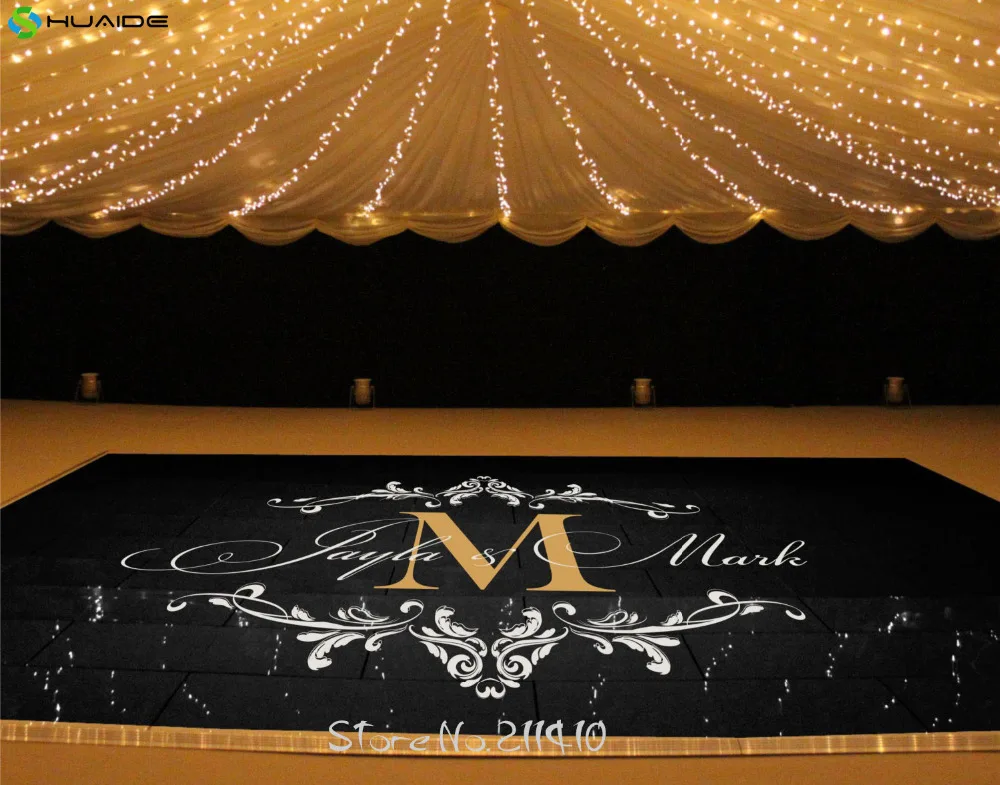 Custom Made Wedding stickers Dancing Floor Sticker Personalized bride