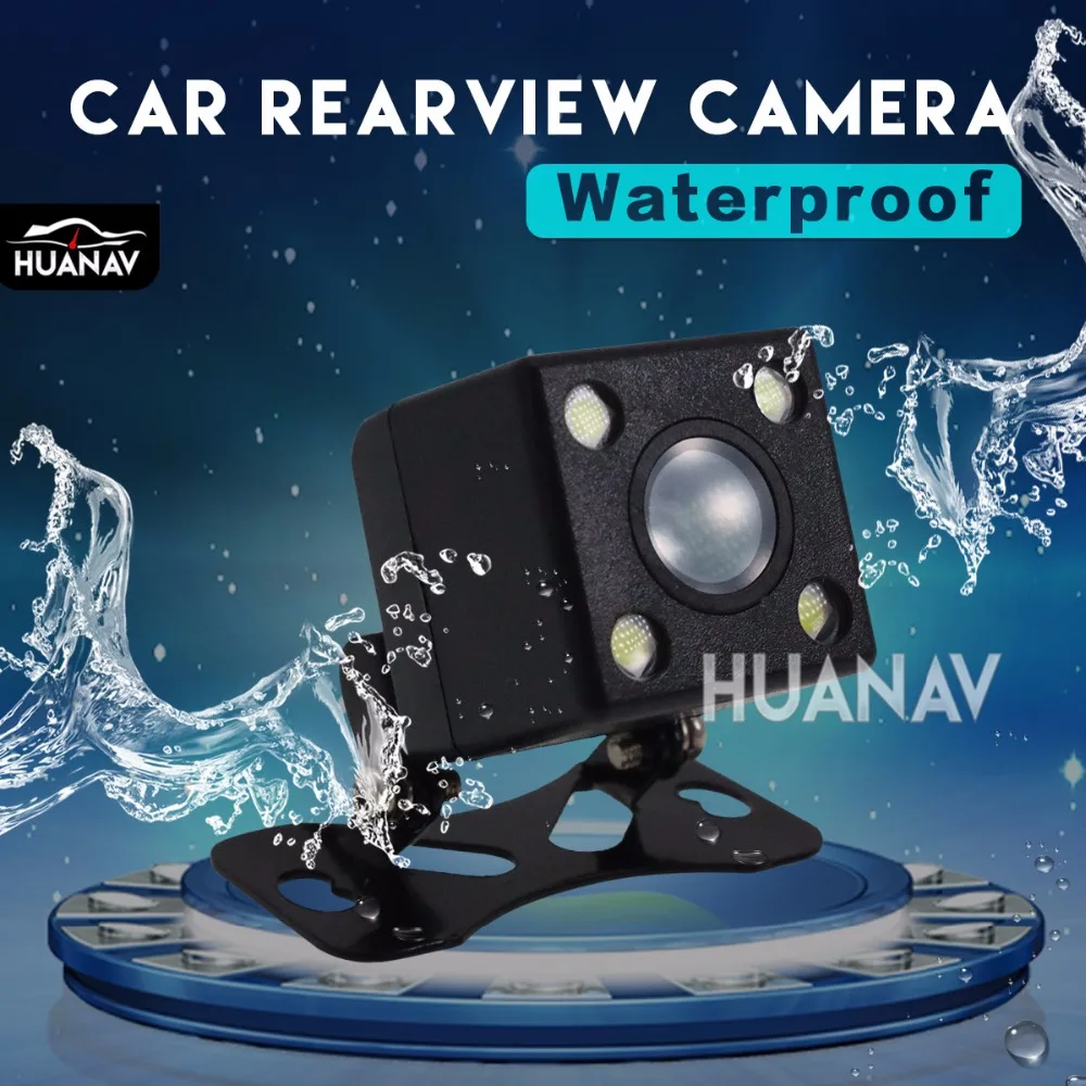 Универсальная автомобильная камера заднего вида для большинства автомобилей водостойкая с 4 светодио дный ночного видения автомобиля камеры помощи при парковке