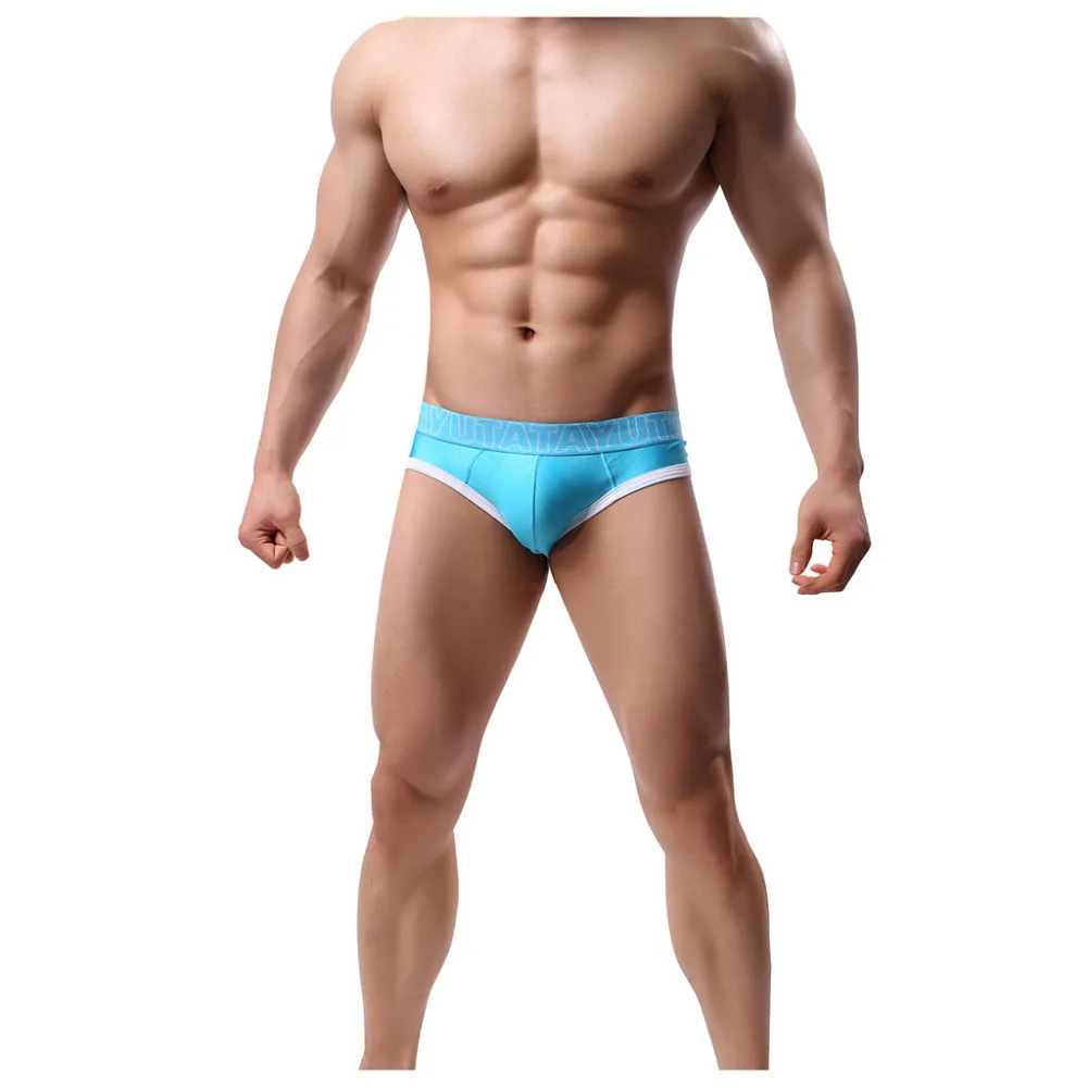 2019 Men's sexy low waist beach briefs seaside sports men's casual comfort shorts quick-drying beach shorts men 40J3 (7)