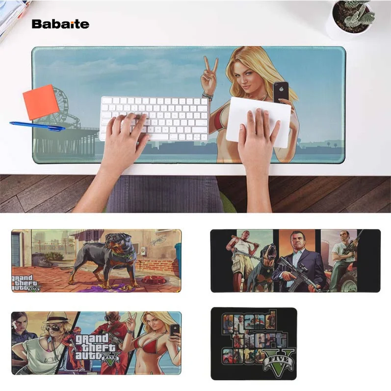 

Babaite Vintage Cool GTA 5 Office Mice Gamer Soft Mouse Pad Free Shipping Large Mouse Pad Keyboards Mat