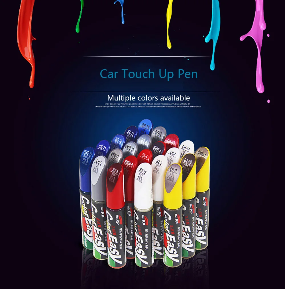 4 Styles Car Repair Scratch Agent Colorful Car Paint Pen Repair Fix Cars Pro Auto Care Scratch Remover Auto Car Care Tools