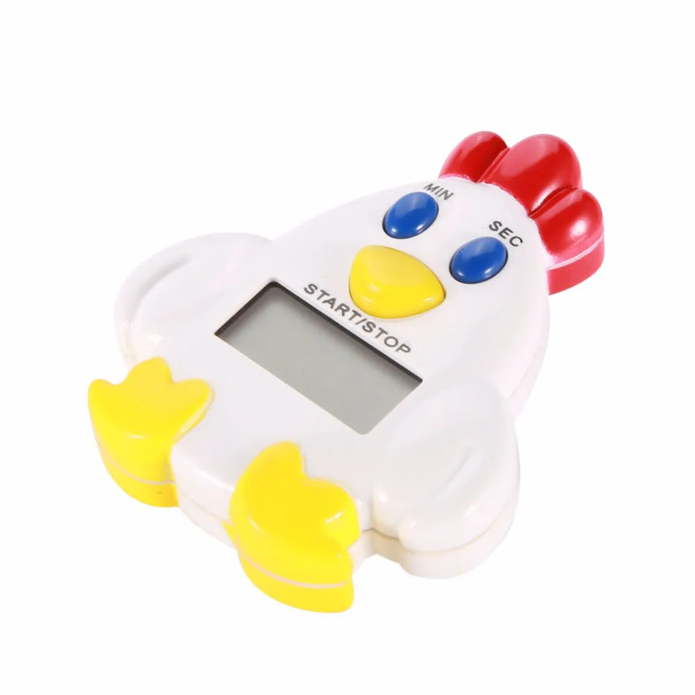 Милый мультфильм курица Пингвин электронный ЖК цифровой кухонный таймер для обратного отсчета приготовления пищи и выпечки помощник 100 минут напоминание