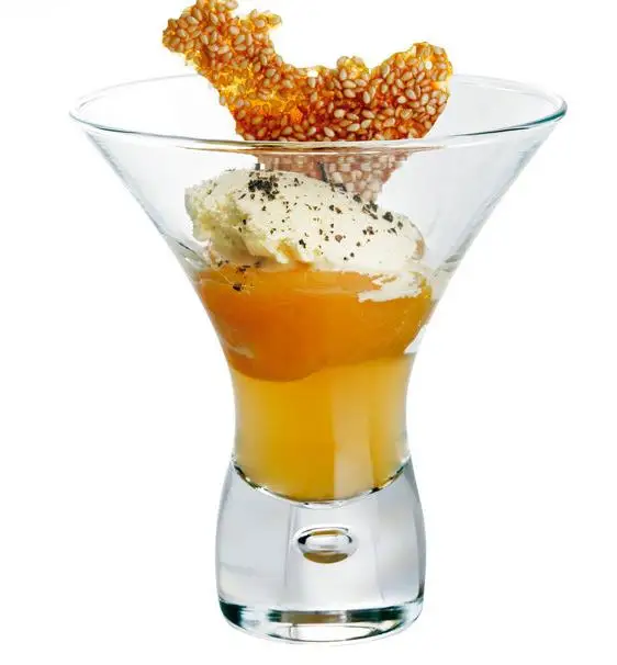 

Belgium nuobao glass creative cocktail ice cream cup dessert Martini cup of champagne