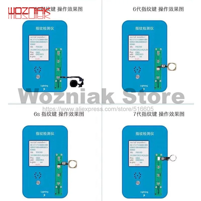 Wozniak Fingerprint key Function test rack For FOR IPHONE 5S/6G/6S/6P/6SP/7G7P/8G/8P home Key MINI