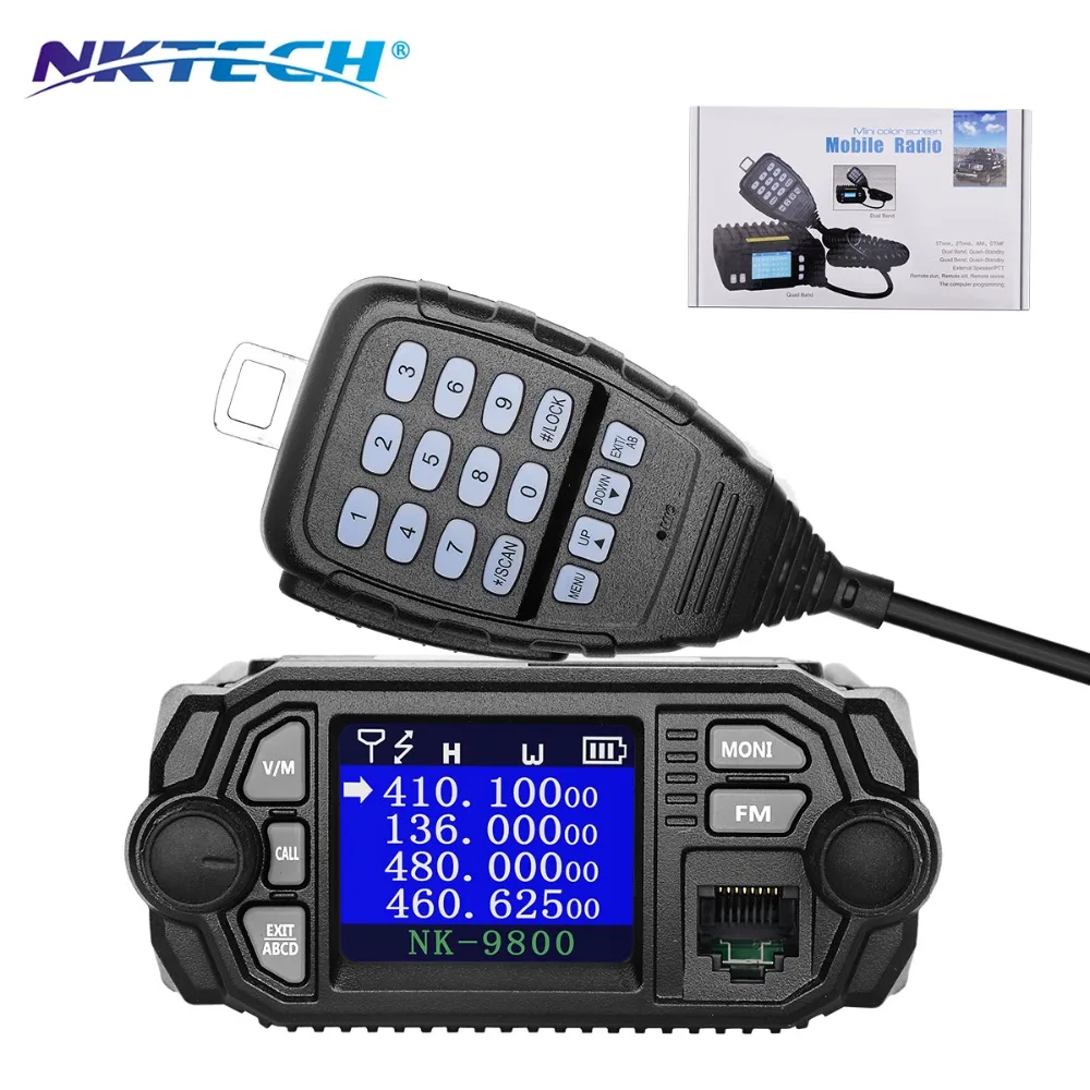 NKTECH Car Trunk Mobile Radio FM Transceiver NK 9800 MINI Dual Band
