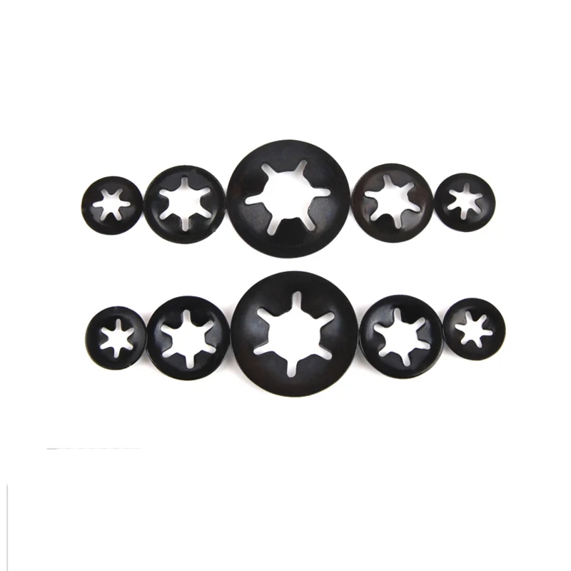 

M3 M4 M5 M6 M8 M10 Tooth Starlock Push On Locking Washers Speed Clips Fasteners Assortment Kit Quick Speed Locking Washers
