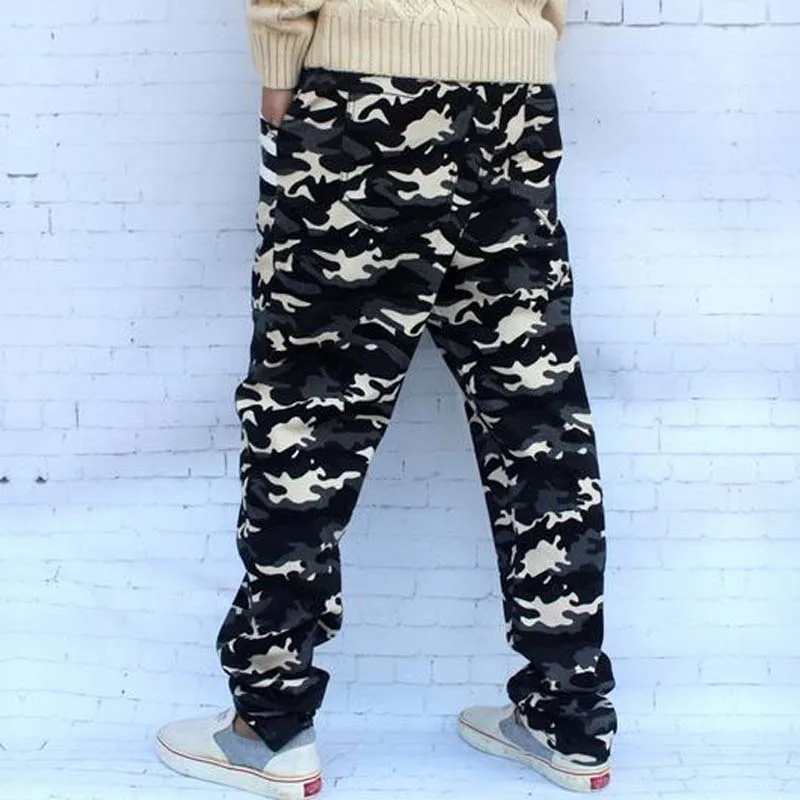plus size blue camo pants