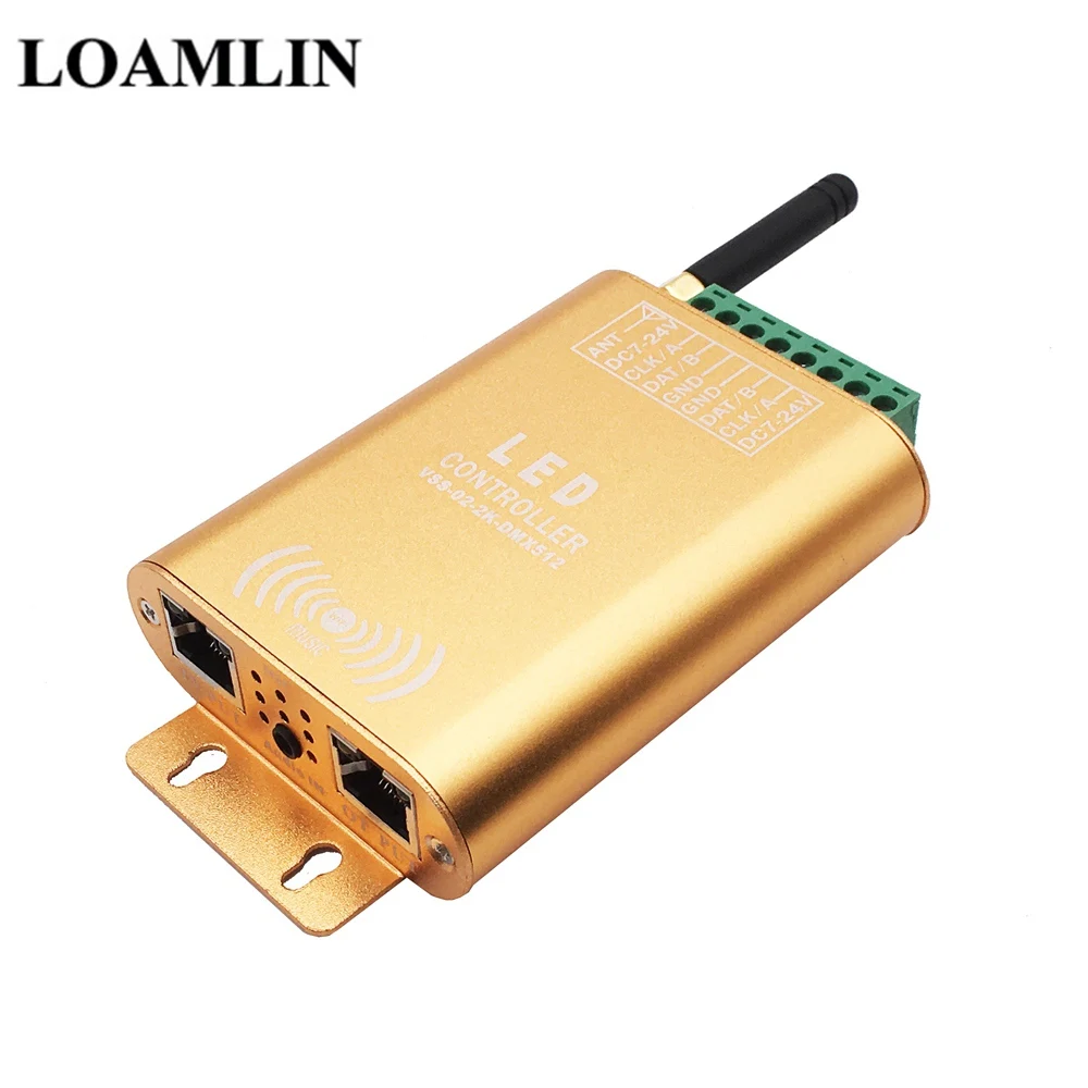 Светодиодный контроллер связи Wi Fi SPI 2048 пикселей цифровой адресуемый для цветной
