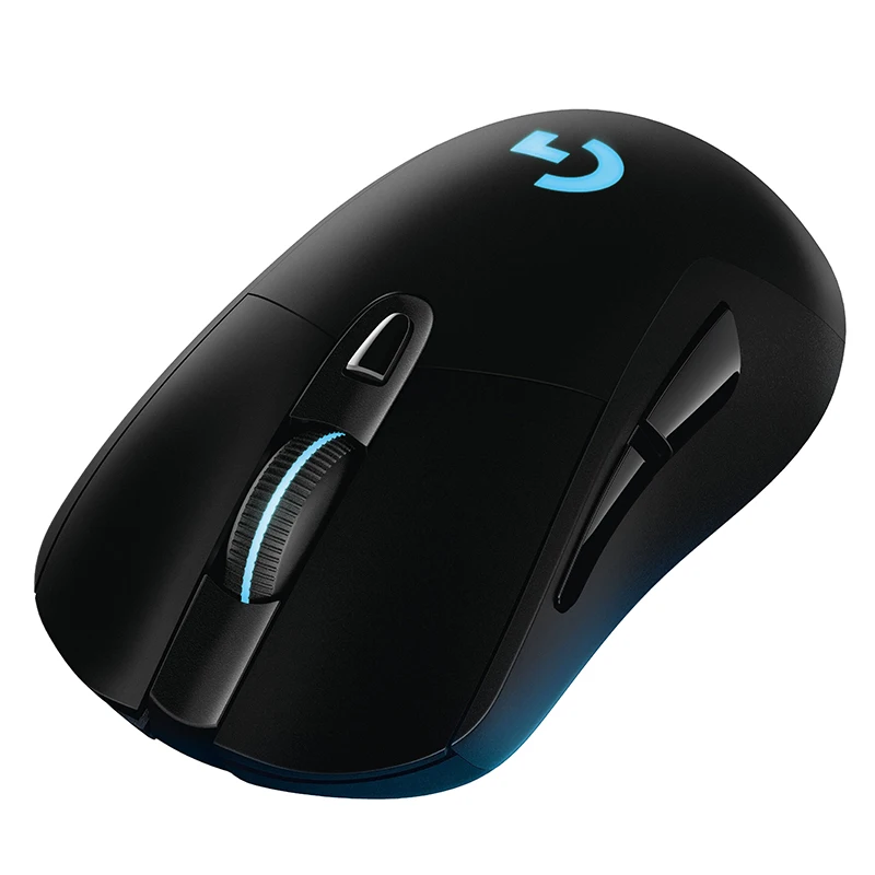 Logitech G403 Проводная игровая мышь raton 12000 точек/дюйм оптическая отслеживание RGB Mause эргономичная мышь для компьютера 6 ключей souris gamer - Цвет: black