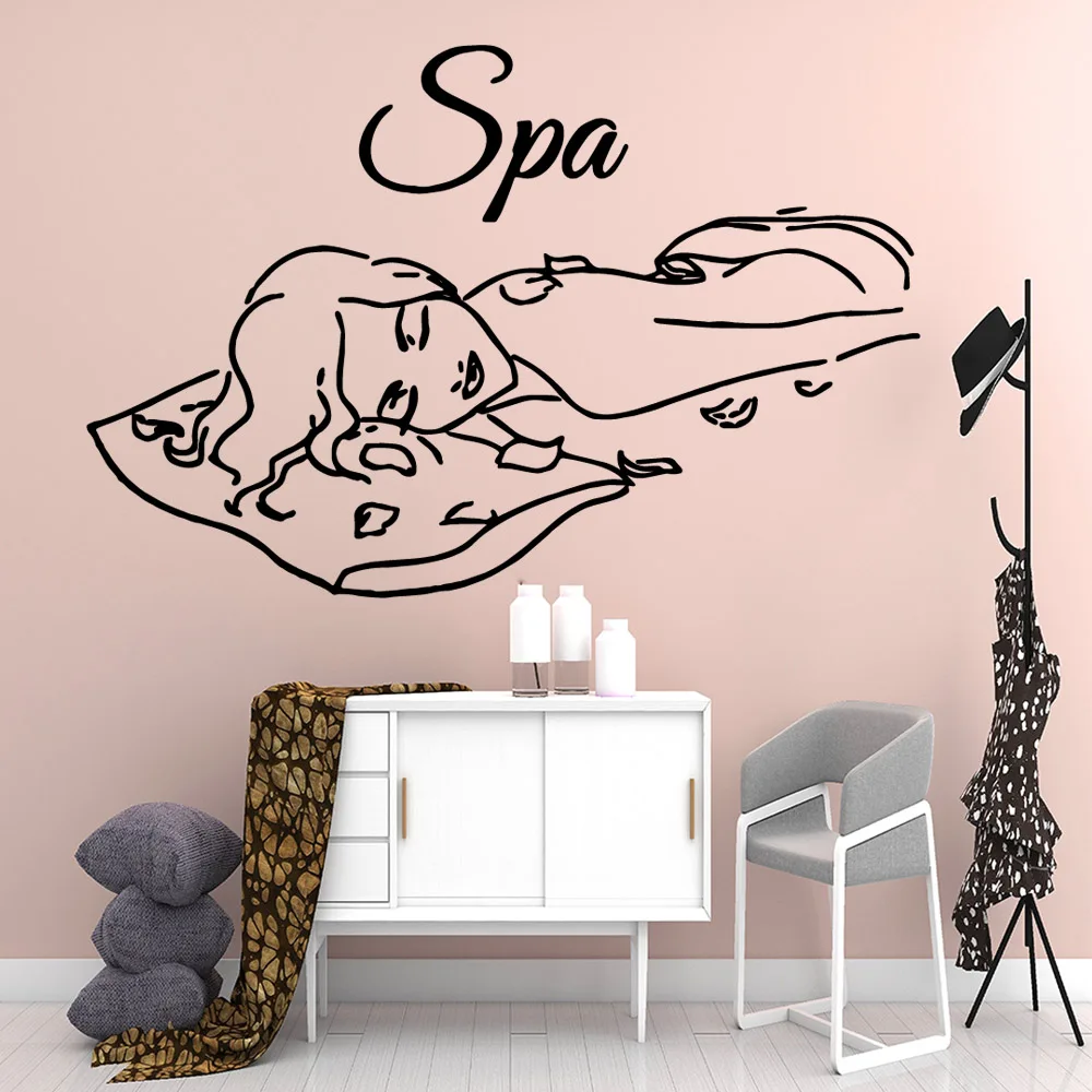 New Design spa Art Sticker Waterproof Wall Stickers Nursery Room Decor Removable Decor Wall Decals