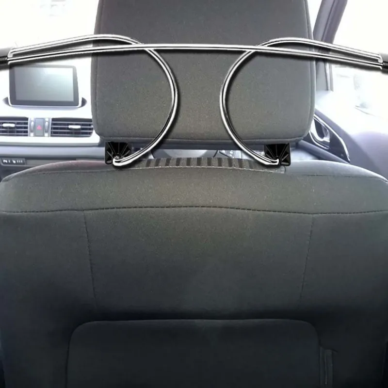 

Stainless Steel Car Hanger Clothe Rack Headrest Seat Metal Coat Hanger Clothes Jacket Suits Shirts Holder Universal Car Hanger