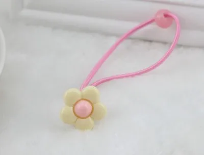 New Children's Hair Accessories Candy Color Flower Baby Ring Band Princess Hair Head Rope For Children Acessorio De Cabelo T