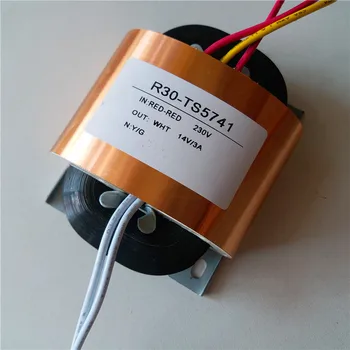 

14V 3A R Core Transformer 42VA R30 custom transformer 230V copper for Power amplifier