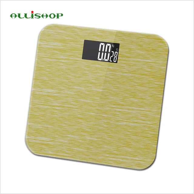 Alli High Quality Luxury Bathroom Scales Pattern Digital Alli High Quality Luxury Bathroom Scales Pattern Digital Balance With Temperature Bmi Difference Comparison 180kg