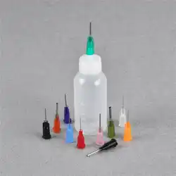 1 компл. 30 мл прозрачный полиэтилен иглы раздаточное устройство бутылка для канифоль припой флюс паста + 11 иглы