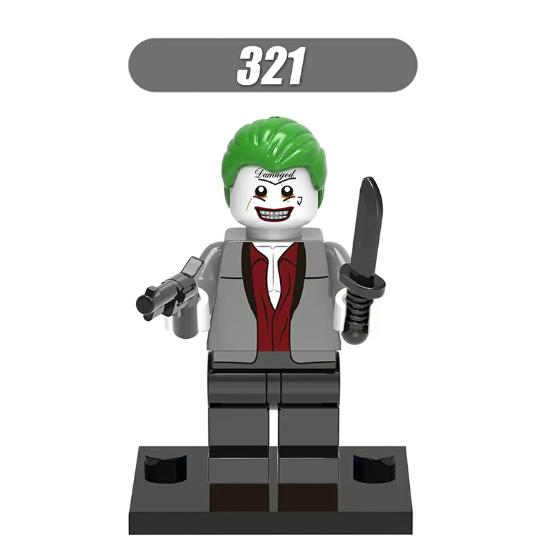 

1PC DC Suicide Squad Joker Harley Quinn Deadshot Building Blocks Superheroes Batman  Minifigure Kids Toys